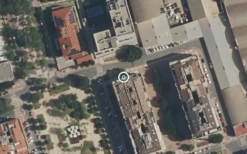Vista aérea de la ubicación de Residencia Vip Suites