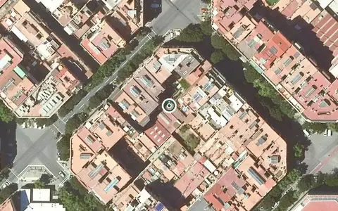 Vista aérea de la ubicación de Residència Sagrada Família 1