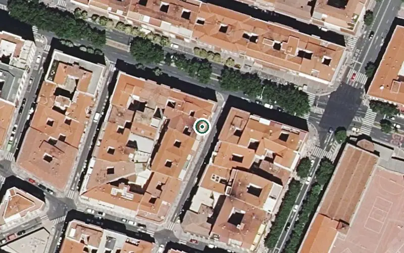 Vista aérea de la ubicación de Residencia Personas Mayores Ntra. Sra. de las Mercedes