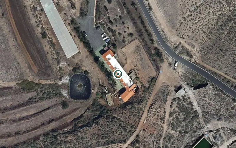 Vista aérea de la ubicación de Centro de Día para Mayores La Finca