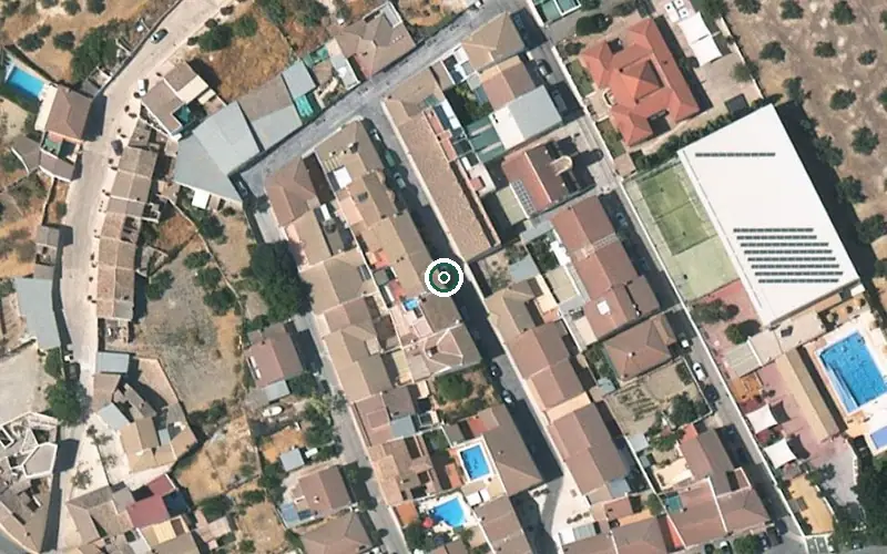Vista aérea de la ubicación de Residencia Municipal para Personas Mayores