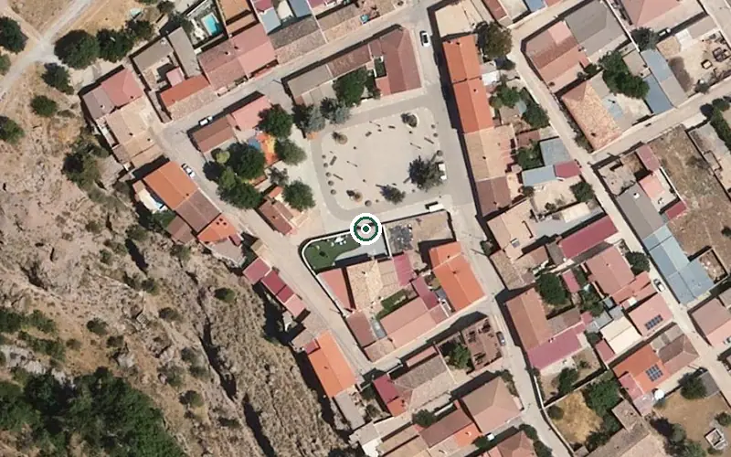 Vista aérea de la ubicación de Hogar Residencia para Mayores San José