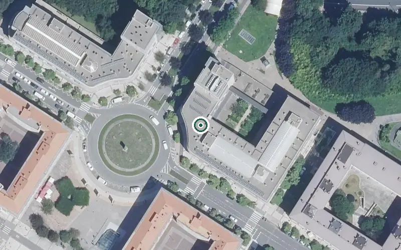 Vista aérea de la ubicación de ResidenciaTxara 2 Egoitza