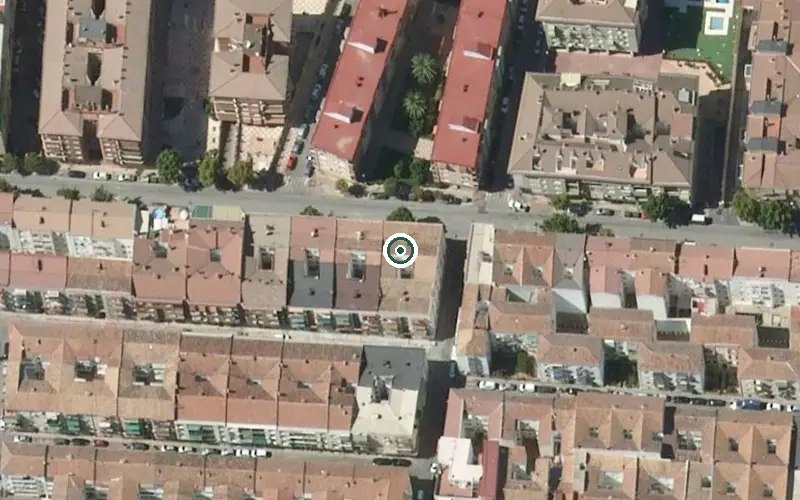 Vista aérea de la ubicación de Centro de Día para Mayores el Abrazo