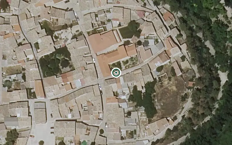 Vista aérea de la ubicación de Vm i de Albalate de las Nogueras