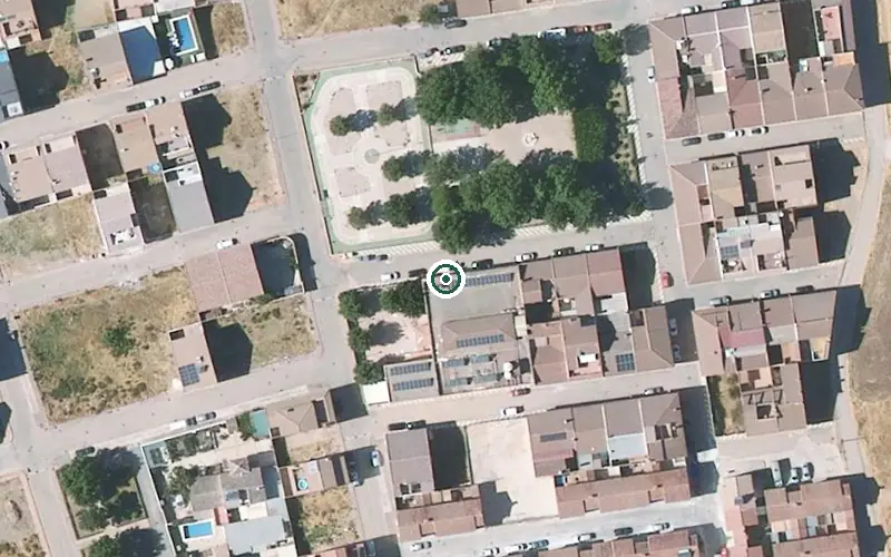 Vista aérea de la ubicación de Residencia para Mayores Nuestra Señora de los Dolores