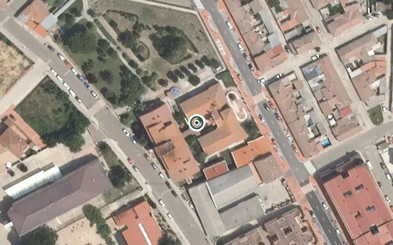 Vista aérea de la ubicación de Residencia de Personas Mayores Fundación Nicolás Rodríguez Martín