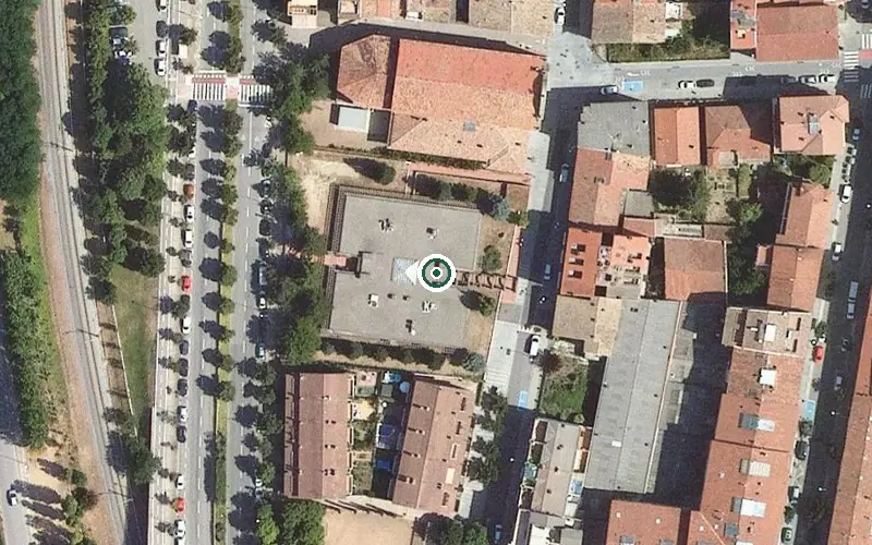 Vista aérea de la ubicación de Centre de serveis per a gent gran Sant Jordi