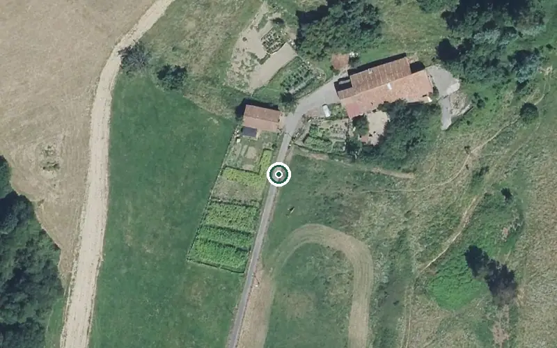 Vista aérea de la ubicación de Residencia Zelaiondo Egoitza