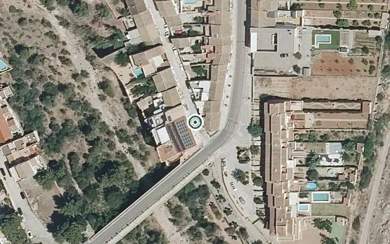 Vista aérea de la ubicación de Residencia P.m.d. S. Vicente Ferrer Estivella