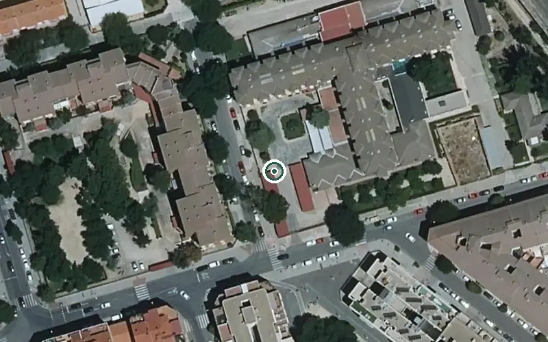 Vista aérea de la ubicación de Centro de Día Nuñez de Balboa
