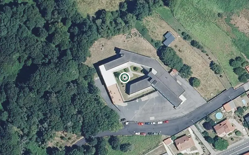 Vista aérea de la ubicación de Residencia para Persoas Maiores de Esgos