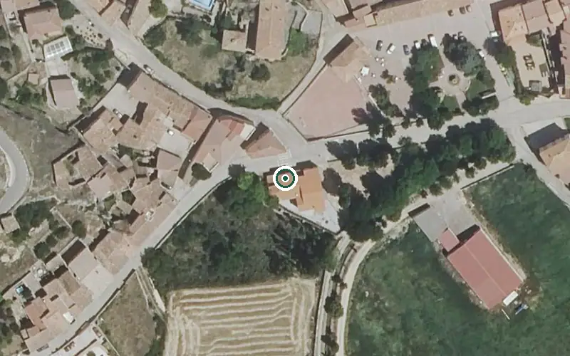 Vista aérea de la ubicación de Vivienda Municipal de Mayores