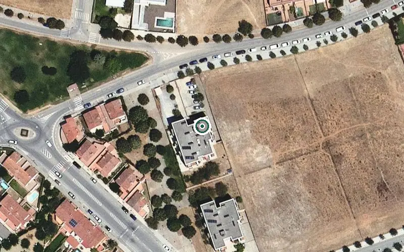 Vista aérea de la ubicación de Servei de rehabilitació AMA