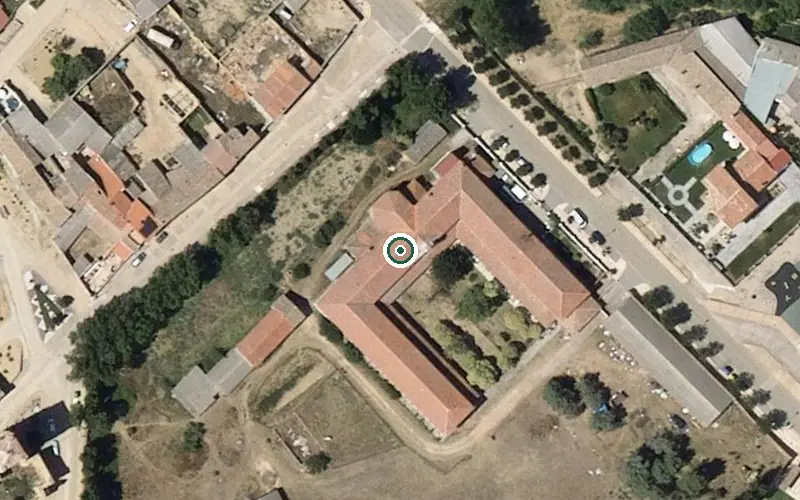 Vista aérea de la ubicación de Residencia de Personas Mayores Cristo de San Felices