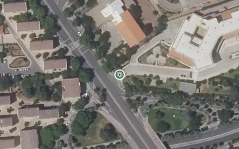 Vista aérea de la ubicación de Centro Residencial Cervantes