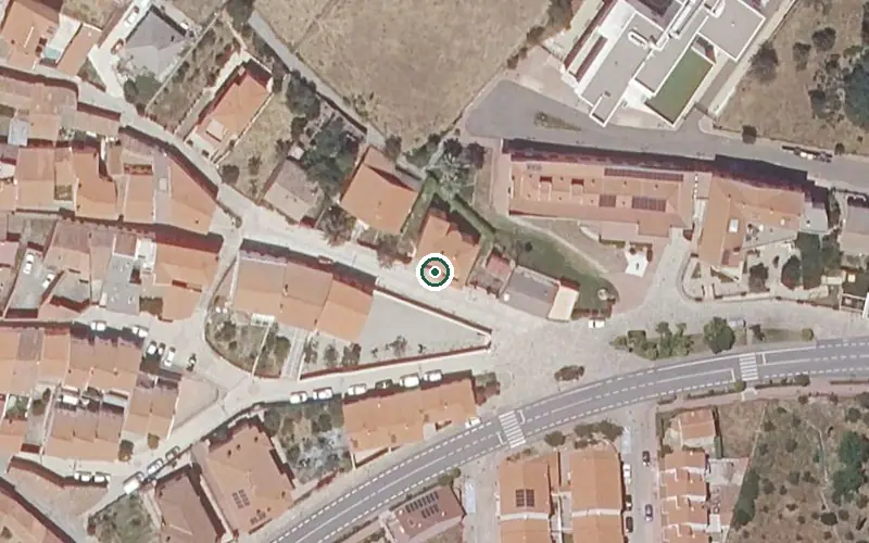 Vista aérea de la ubicación de Residencia de Mayores Pablo Naranjo