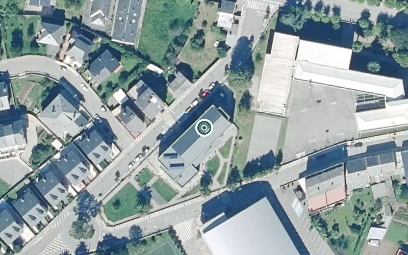 Vista aérea de la ubicación de Residencia para Persoas Maiores de Ribadeo