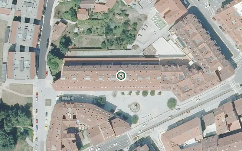 Vista aérea de la ubicación de Centro de Día Mas Vivir