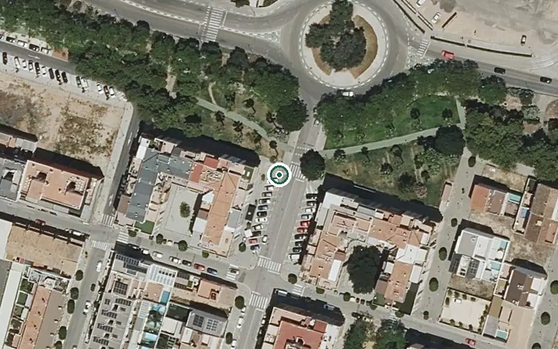 Vista aérea de la ubicación de Centro de Día para Personas Mayores Dependientes Solimar Massanassa