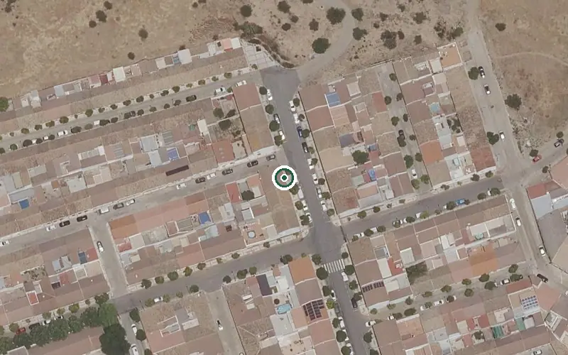 Vista aérea de la ubicación de Centro Residencial para Mayores Nodromar