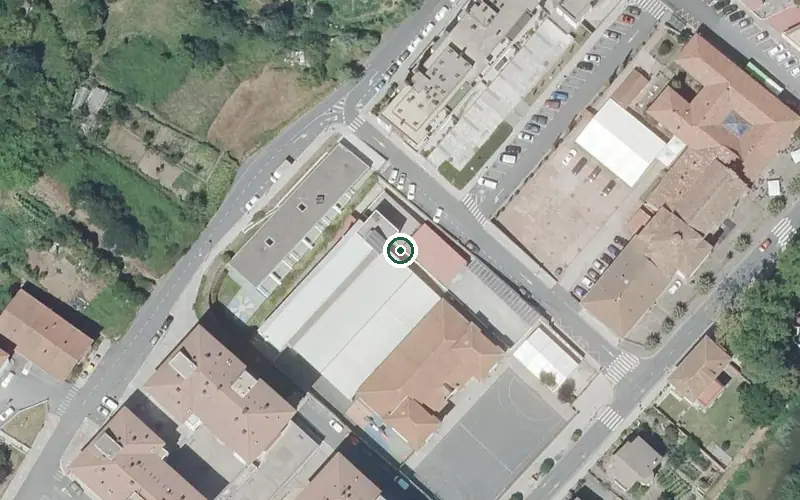 Vista aérea de la ubicación de Residencia León Trucios Egoitza