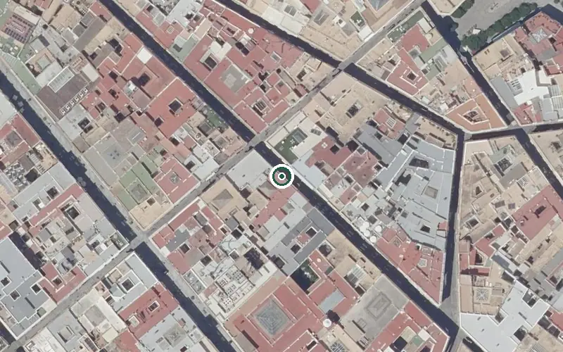 Vista aérea de la ubicación de Vivienda Tutelada para Mayores Adema Planta 3