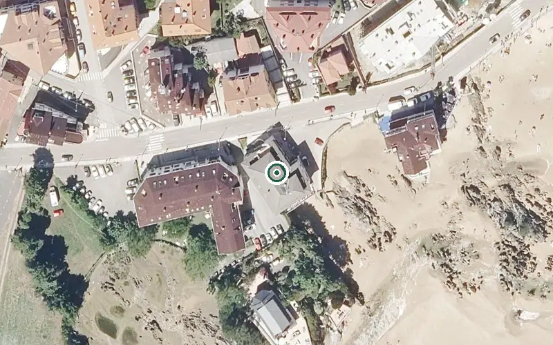 Vista aérea de la ubicación de De la Hoz