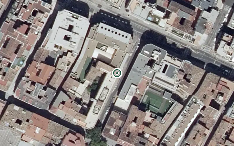 Vista aérea de la ubicación de Residencia Virgen del Pilar