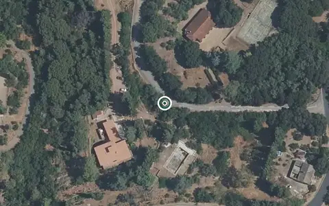 Vista aérea de la ubicación de Centro Residencial para Mayores Mirasierra