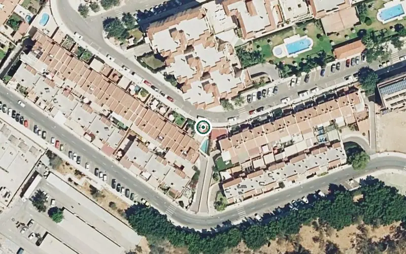 Vista aérea de la ubicación de Centro Residencial para Personas Mayores Macrosad Arroyo de la Miel