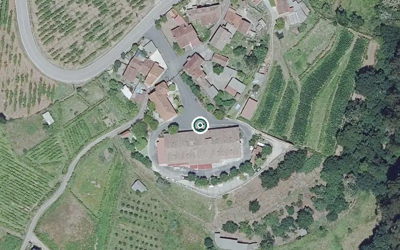Vista aérea de la ubicación de Residencia Nuestra Señora del Rosario