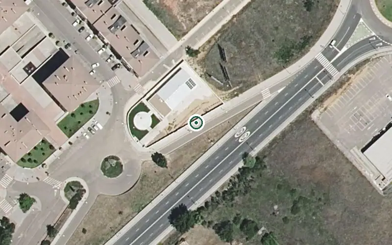 Vista aérea de la ubicación de Centro de Día Requejo