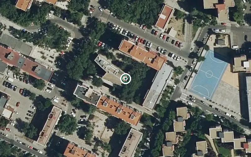 Vista aérea de la ubicación de Centro de Día Municipal San Luciano