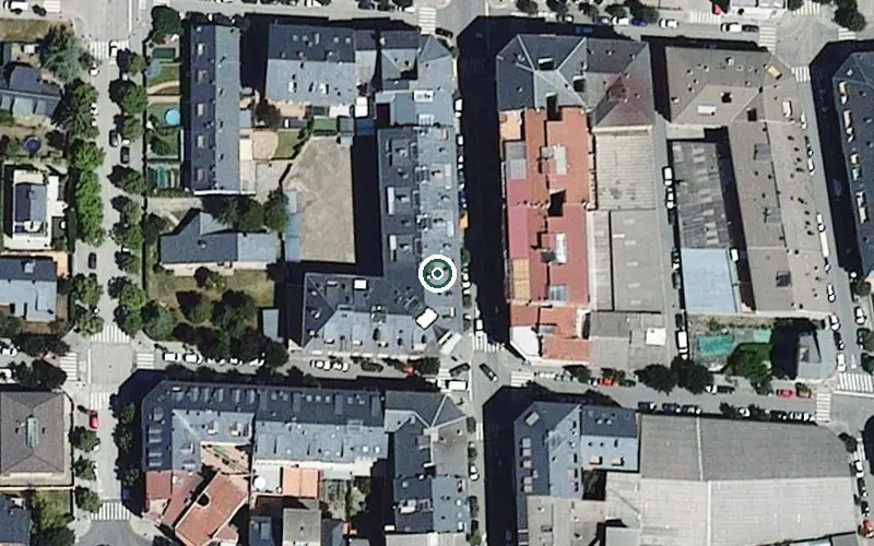 Vista aérea de la ubicación de Centre de dia per a Gent Gran Serafí Casanovas Sansa