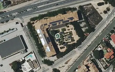 Vista aérea de la ubicación de Residencia para Personas Mayores Dependientes Ballesol Via Parque