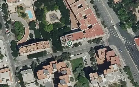 Vista aérea de la ubicación de Centro de Día para Personas Mayores Dependientes Centro Geriátrico San Juan