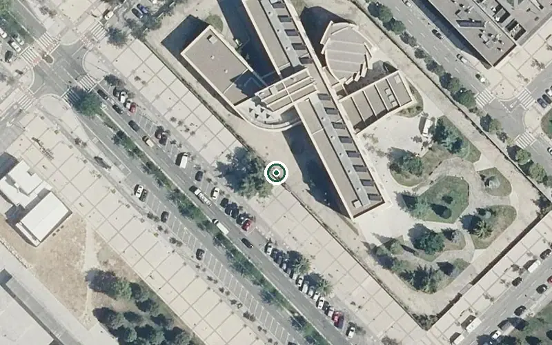 Vista aérea de la ubicación de Residencia Hermanitas de Los Pobres