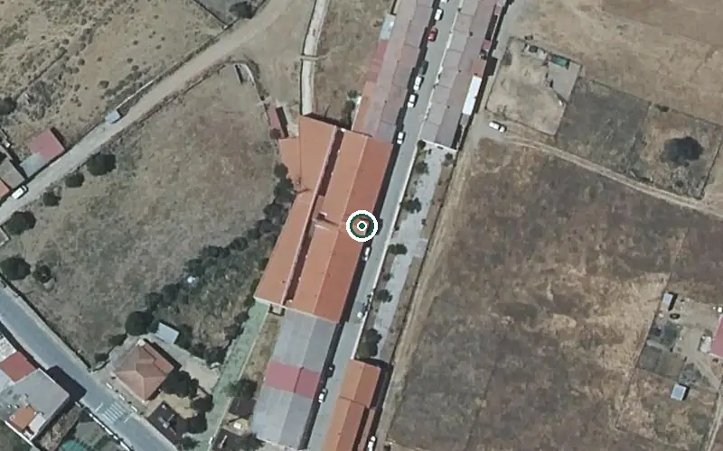 Vista aérea de la ubicación de Residencia de Mayores Municipal San Antonio