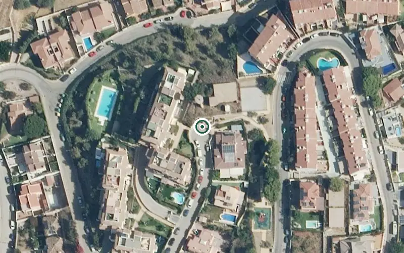 Vista aérea de la ubicación de Centro Residencial para Mayores Bófer