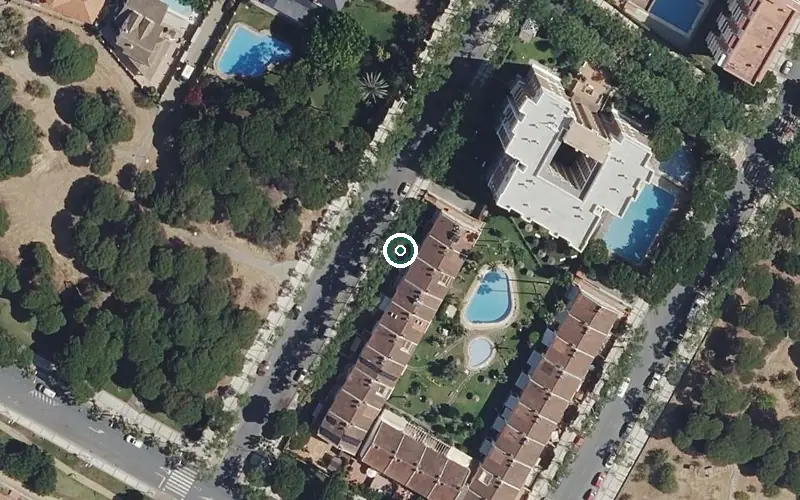 Vista aérea de la ubicación de Residencia de Personas Mayores María Auxiliadora