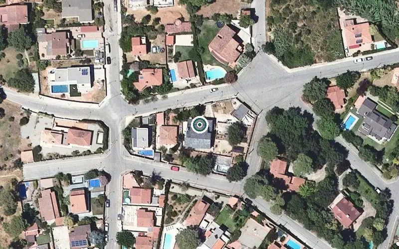 Vista aérea de la ubicación de Centro Terapéutico y Geriátrico