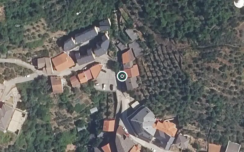 Vista aérea de la ubicación de Residencia de Mayores Balcon Hurdano