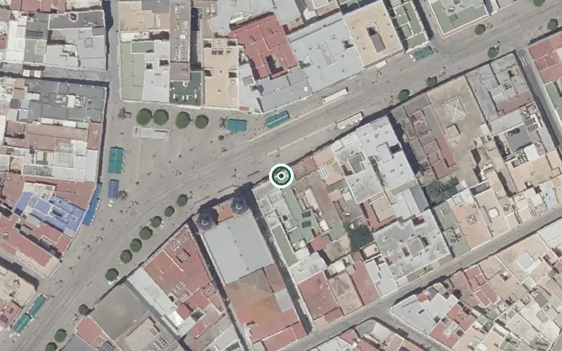 Vista aérea de la ubicación de Centro de Día para Mayores Ángeles Teysa