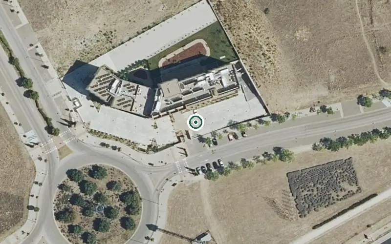 Vista aérea de la ubicación de Residencia Emera Móstoles