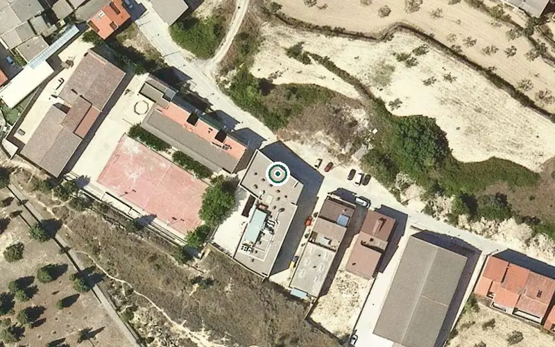Vista aérea de la ubicación de Centre de dia de Batea