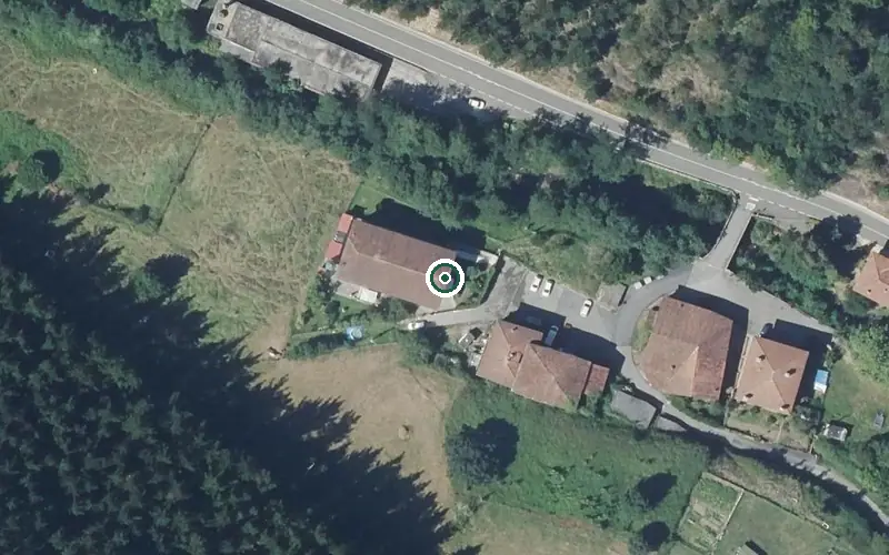 Vista aérea de la ubicación de Residencia Arbildu Egoitza