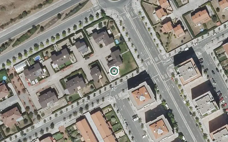 Vista aérea de la ubicación de Residencia Arritu