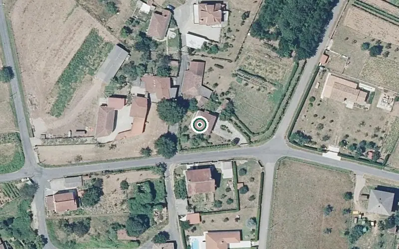 Vista aérea de la ubicación de Vivenda Comunitaria Terceira Idade Solpor