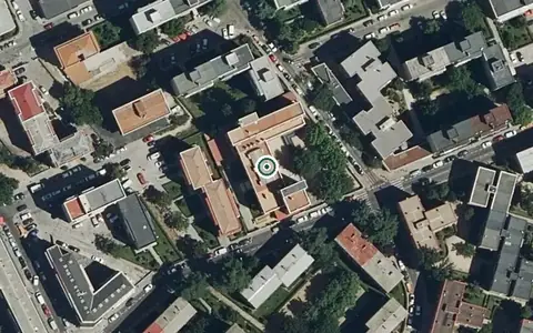 Vista aérea de la ubicación de Residencia Sagrada Familia